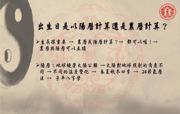 陽曆與農曆可以互相轉換